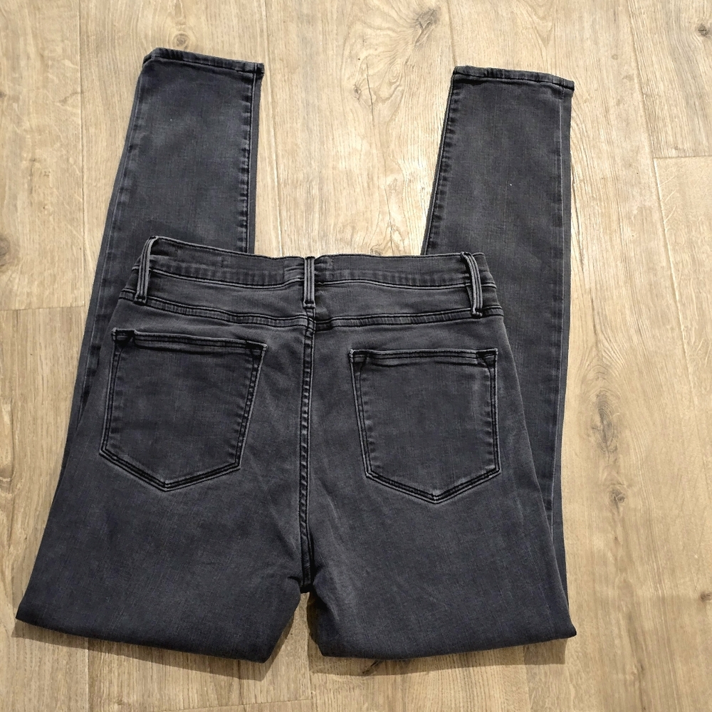 FRAME Le High Skinny Jeans Women's Size 28 Burton Grey Denim Wash Stretch Chic - Picture 4 of 6